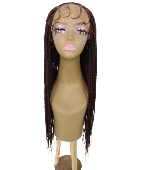 Kristi Dark Auburn Synthetic Braided wig