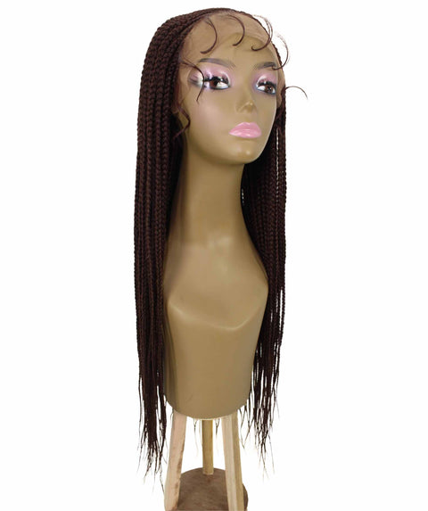 Kristi Dark Auburn Synthetic Braided wig