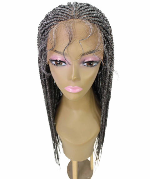 Kristi Charcoal Grey Synthetic Braided wig
