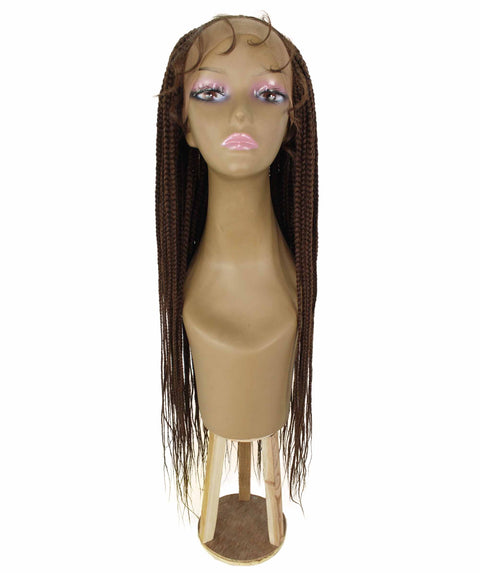 Kristi Mahogany Brown Synthetic Braided wig