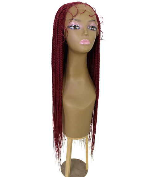 Kristi Burgundy Synthetic Braided wig