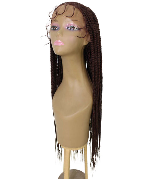 Sukie Dark Auburn Cornrow Braided wig