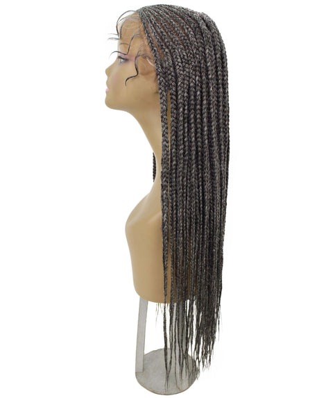 Sukie Charcoal Grey Cornrow Braided wig