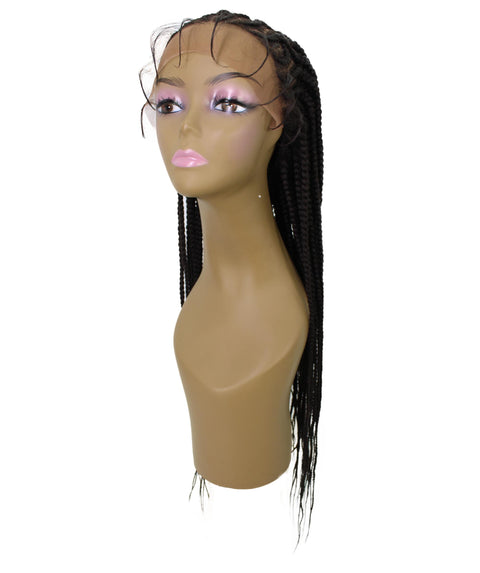 Logan Dark Brown Cornrow Braided Wig