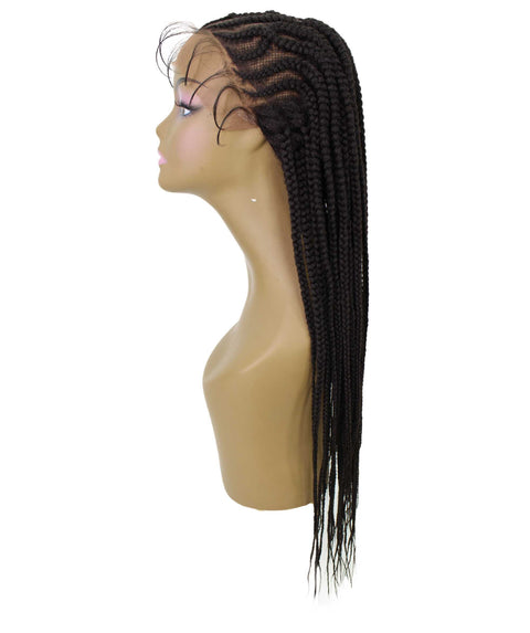 Logan Dark Brown Cornrow Braided Wig