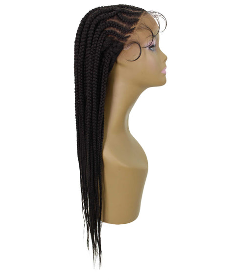 Logan Dark Brown Cornrow Braided Wig