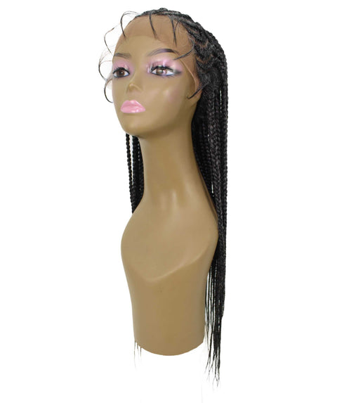 Logan Salt & Pepper Grey Cornrow Braided Wig
