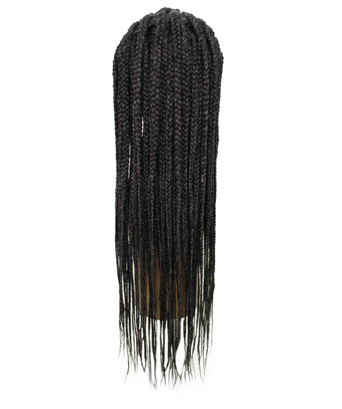 Logan Salt & Pepper Grey Cornrow Braided Wig