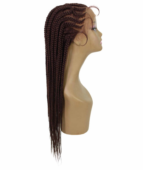 Logan Dark Auburn Cornrow Braided Wig