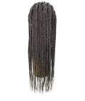 Logan Charcoal Grey Cornrow Braided Wig