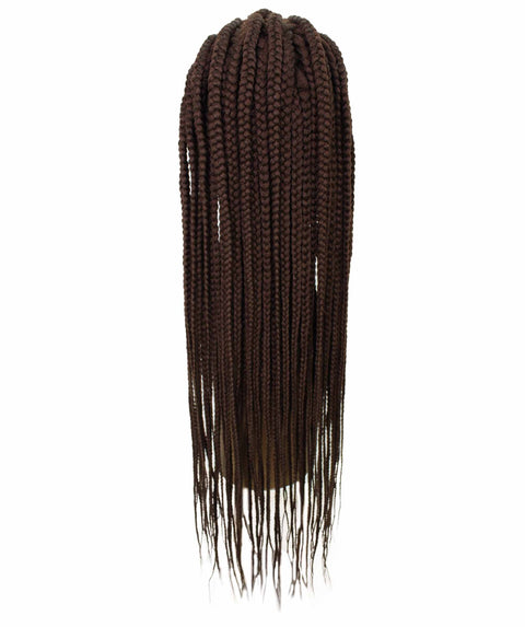 Logan Chestnut Brown Cornrow Braided Wig