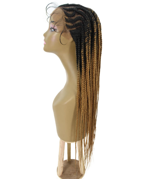 Logan Honey Blonde Ombre Cornrow Braided Wig