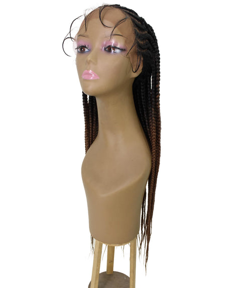 Logan Copper Blonde Ombre Cornrow Braided Wig