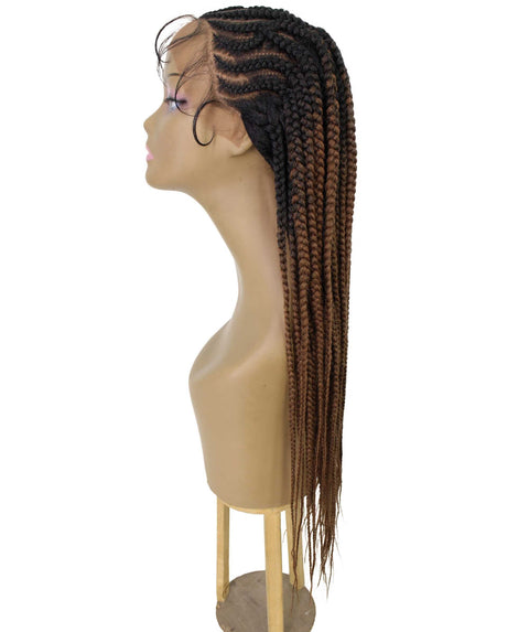 Logan Copper Blonde Ombre Cornrow Braided Wig