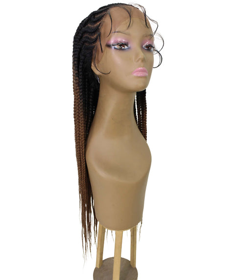Logan Copper Blonde Ombre Cornrow Braided Wig