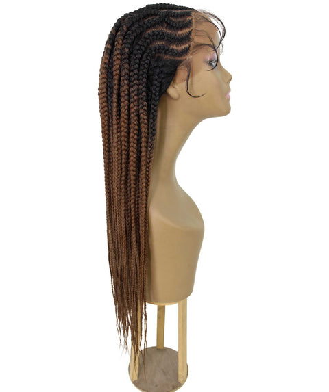 Logan Copper Blonde Ombre Cornrow Braided Wig