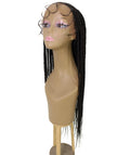 Viola Dark Brown Lace Braided Wig