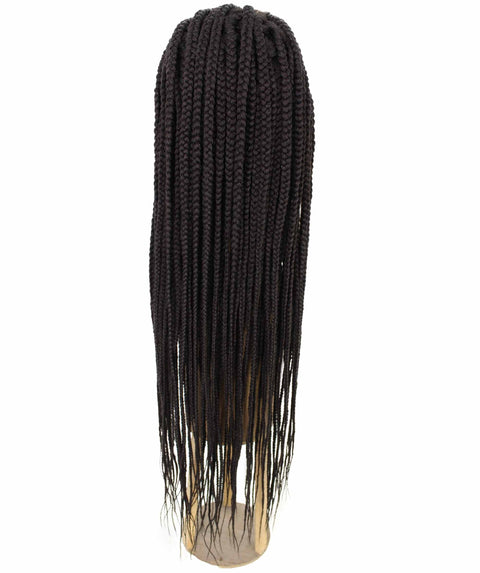 Viola Dark Brown Lace Braided Wig