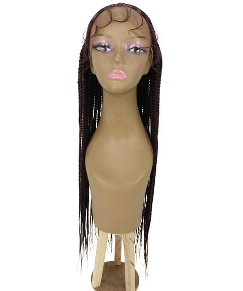 Viola Red and Black Lace Braided Wig