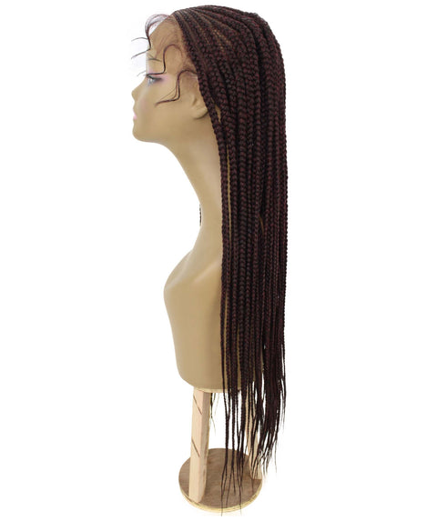 Viola Red and Black Lace Braided Wig