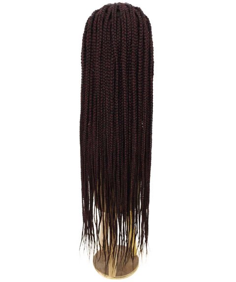 Viola Red and Black Lace Braided Wig