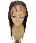 Viola Red and Black Lace Braided Wig
