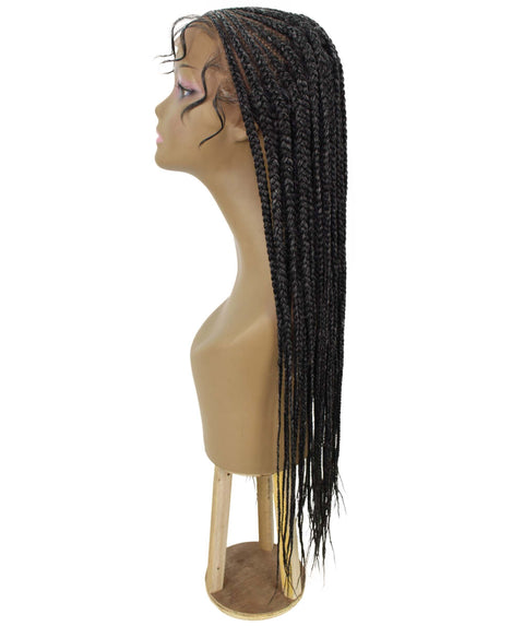 Viola Pepper Grey Lace Braided Wig