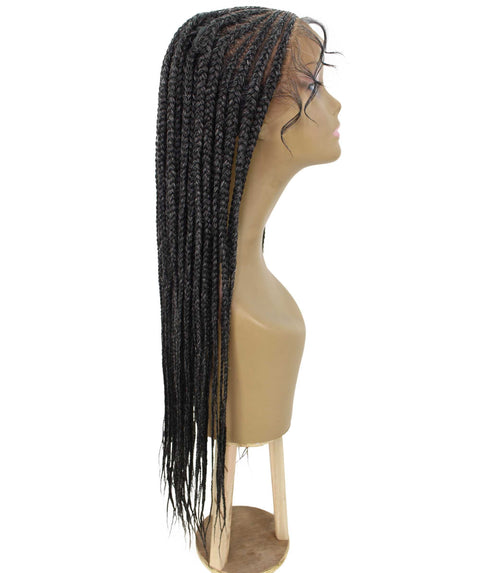 Viola Pepper Grey Lace Braided Wig