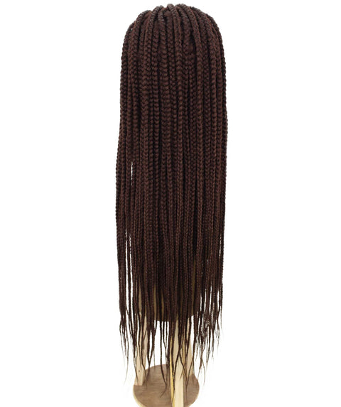 Viola Dark Auburn Lace Braided Wig