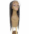 Viola Charcoal Grey Lace Braided Wig