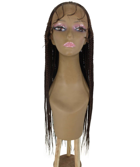 Human Hair Extension Braided Blonde Full Lace Front Wigs