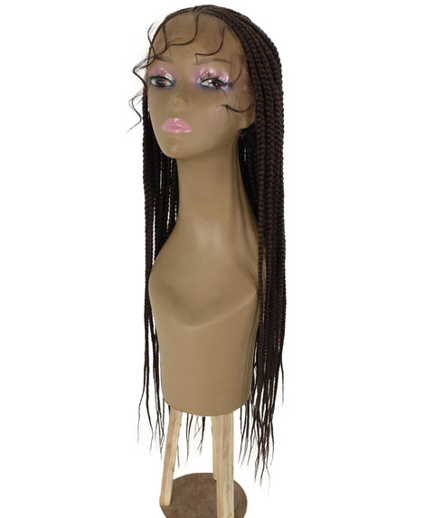 Human Hair Extension Braided Blonde Full Lace Front Wigs