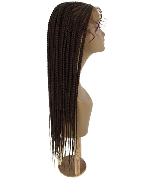 Human Hair Extension Braided Blonde Full Lace Front Wigs