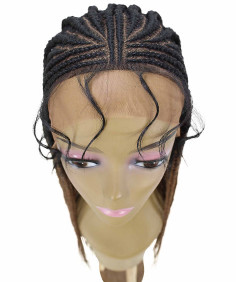 Viola Copper Blonde Lace Braided Wig