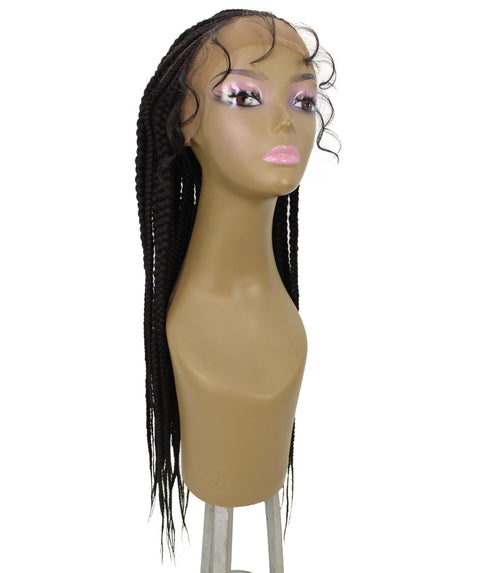Estelita Dark Brown Cornrow Box Braided Wig