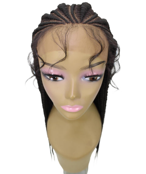 Estelita Dark Brown Cornrow Box Braided Wig