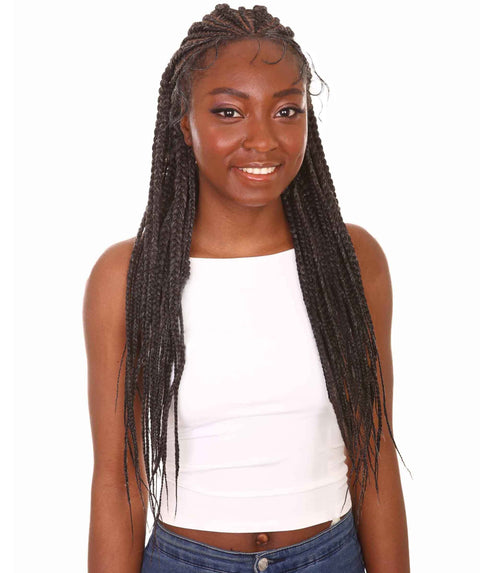 Estelita Salt & Pepper Grey Cornrow Box Braided Wig