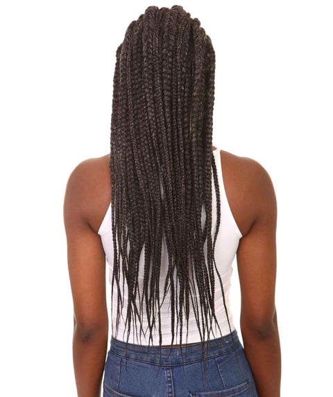 Estelita Salt & Pepper Grey Cornrow Box Braided Wig