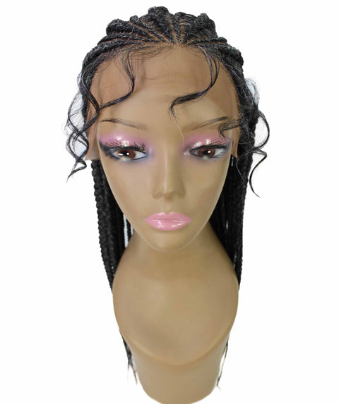 Estelita Salt & Pepper Grey Cornrow Box Braided Wig