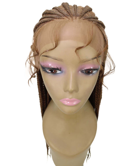 Estelita Copper Blonde Cornrow Box Braided Wig