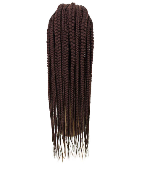 Estelita Dark Auburn Cornrow Box Braided Wig