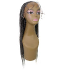 Estelita Charcoal Grey Cornrow Box Braided Wig