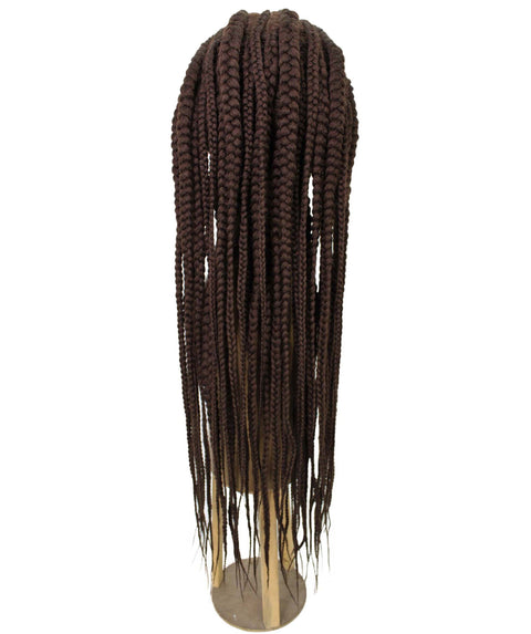 Estelita Chestnut Brown Cornrow Box Braided Wig