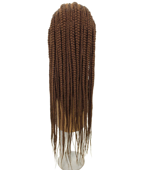 Estelita Mahogany Brown Cornrow Box Braided Wig