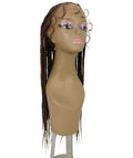Estelita Mahogany Brown Cornrow Box Braided Wig