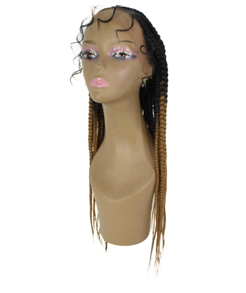 Estelita Honey Blonde Ombre Cornrow Box Braided Wig