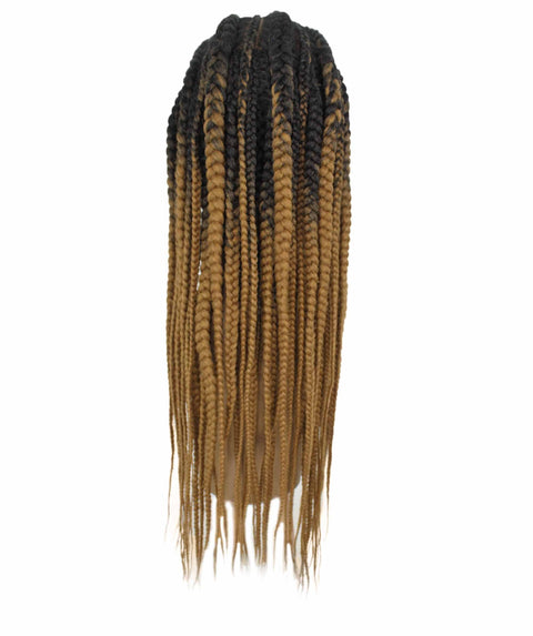 Estelita Honey Blonde Ombre Cornrow Box Braided Wig