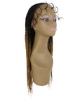 Estelita Honey Blonde Ombre Cornrow Box Braided Wig