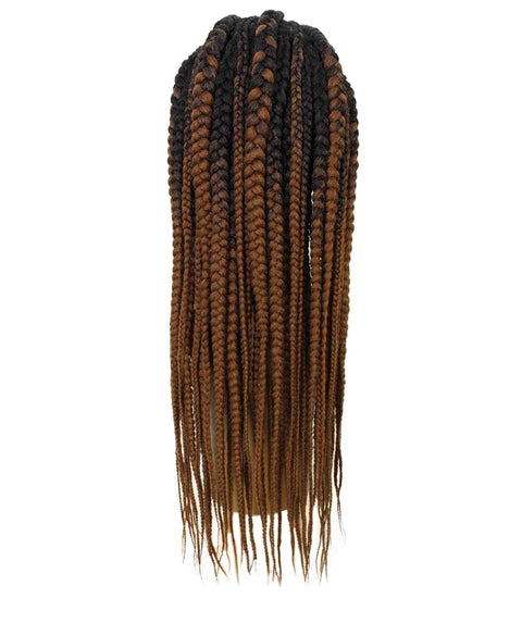 Estelita Copper Blonde Ombre Cornrow Box Braided Wig