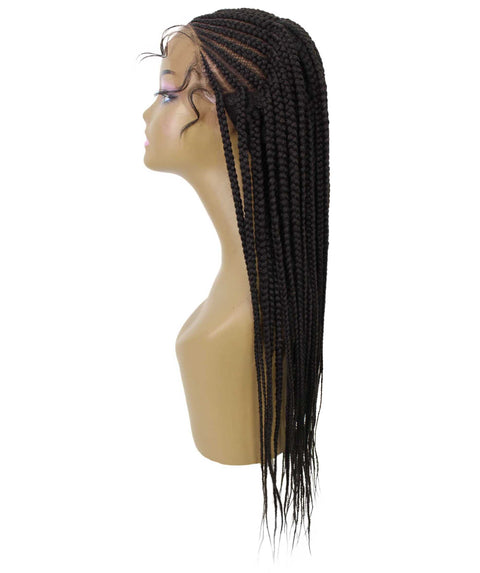 Malika Dark Brown Cornrow Braided Wig